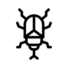 bug icon or logo isolated sign symbol vector illustration - high quality black style vector icons
