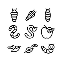 caterpillar icon or logo isolated sign symbol vector illustration - high quality black style vector icons
