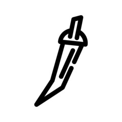 chili pepper icon or logo isolated sign symbol vector illustration - high quality black style vector icons

