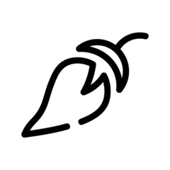 chili pepper icon or logo isolated sign symbol vector illustration - high quality black style vector icons
