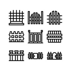 Obraz premium fence icon or logo isolated sign symbol vector illustration - high quality black style vector icons 
