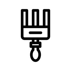 gardening fork icon or logo isolated sign symbol vector illustration - high quality black style vector icons
