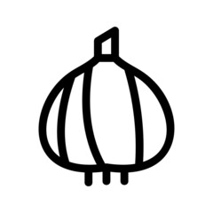 garlic icon or logo isolated sign symbol vector illustration - high quality black style vector icons

