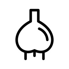 garlic icon or logo isolated sign symbol vector illustration - high quality black style vector icons
