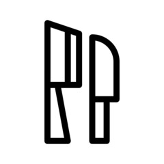 hunting knife icon or logo isolated sign symbol vector illustration - high quality black style vector icons
