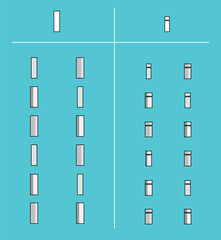 Obraz premium 3D Animation Capital Letters Lower Case I