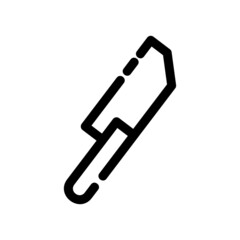 hunting knife icon or logo isolated sign symbol vector illustration - high quality black style vector icons
