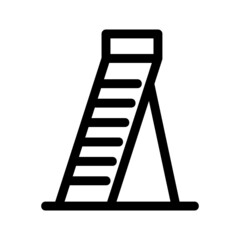 ladder icon or logo isolated sign symbol vector illustration - high quality black style vector icons
