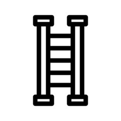 ladder icon or logo isolated sign symbol vector illustration - high quality black style vector icons
