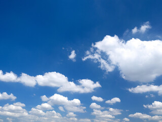初夏の青空と雲