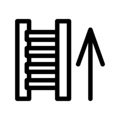 ladder icon or logo isolated sign symbol vector illustration - high quality black style vector icons
