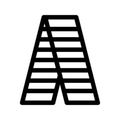 ladder icon or logo isolated sign symbol vector illustration - high quality black style vector icons
