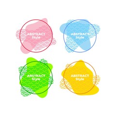 japanese abstract style shapes