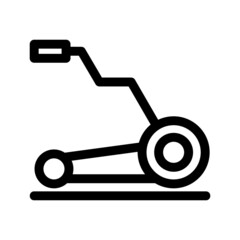 lawn mower icon or logo isolated sign symbol vector illustration - high quality black style vector icons
