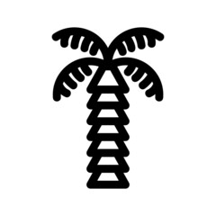 palm tree icon or logo isolated sign symbol vector illustration - high quality black style vector icons
