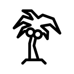 palm tree icon or logo isolated sign symbol vector illustration - high quality black style vector icons
