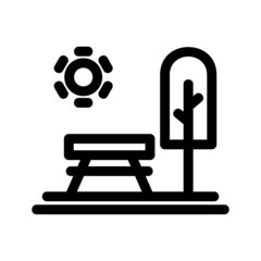 park icon or logo isolated sign symbol vector illustration - high quality black style vector icons
