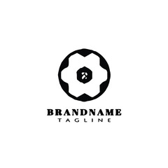 Obraz premium soccer ball logo icon design template vector illustration