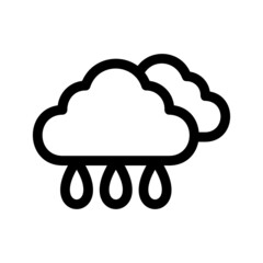 rainy weather icon or logo isolated sign symbol vector illustration - high quality black style vector icons
