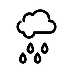 rainy weather icon or logo isolated sign symbol vector illustration - high quality black style vector icons
