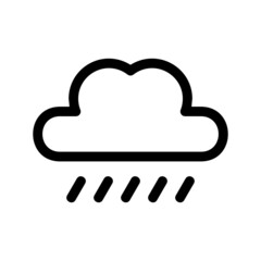 rainy weather icon or logo isolated sign symbol vector illustration - high quality black style vector icons
