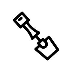 shovel icon or logo isolated sign symbol vector illustration - high quality black style vector icons
