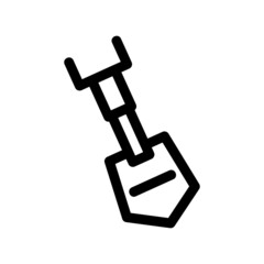 shovel icon or logo isolated sign symbol vector illustration - high quality black style vector icons
