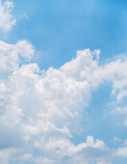  Panoramic view of clear blue sky and clouds, clouds with background.