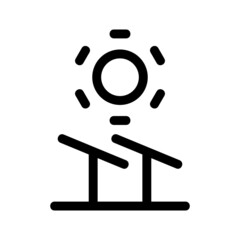 solar panel icon or logo isolated sign symbol vector illustration - high quality black style vector icons
