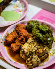 Indian Kebab Platter.
