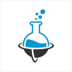 Science Lab Logo Design Template