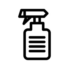 spray bottle icon or logo isolated sign symbol vector illustration - high quality black style vector icons
