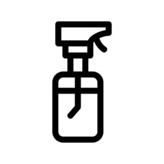 spray bottle icon or logo isolated sign symbol vector illustration - high quality black style vector icons
