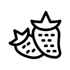 strawberry icon or logo isolated sign symbol vector illustration - high quality black style vector icons
