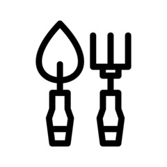 trowel icon or logo isolated sign symbol vector illustration - high quality black style vector icons
