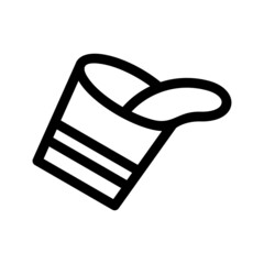 water bucket icon or logo isolated sign symbol vector illustration - high quality black style vector icons
