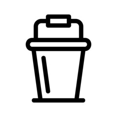 water bucket icon or logo isolated sign symbol vector illustration - high quality black style vector icons
