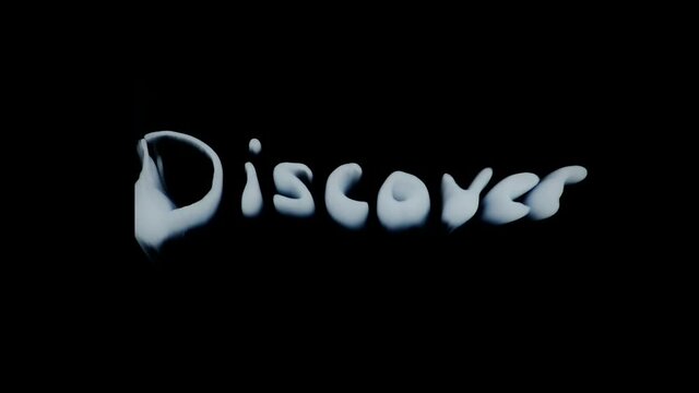 "Discover" An organic word, hand-crafted without a computer    -  For more, search  "AbstractVideoClip" using the quotation marks