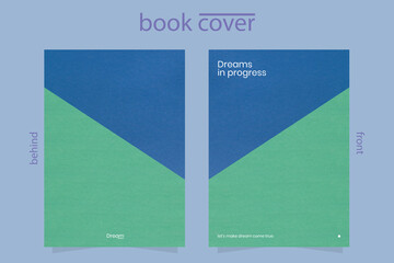 Minimalist and elegant front and back book cover