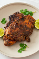 spicy grilled jamaican jerk chicken