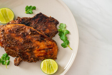spicy grilled jamaican jerk chicken