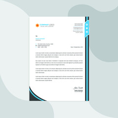 Professional corporate business Modern letterhead vector template. Simple and clean print ready design.	
