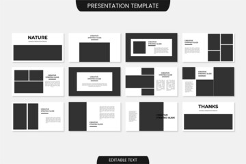 Fototapeta na wymiar Modern business presentation template powerpoint
