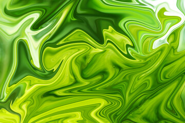 Abstract green liquid marble background with green texture for design.