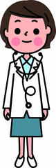 お医者さん全身若い女性