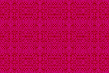 A seamless wallpaper with pink swirl stripes interspersed with red background.