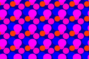 multicolored circle seamless wallpaper on blue background