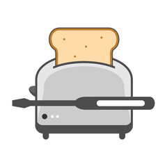 Illustration Vector Graphic of Toaster Logo. Perfect to use for Technology Company