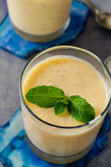 Paleo Mango and Tapioca pudding, with tapioca pearls
