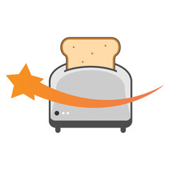 Illustration Vector Graphic of Star Toaster Logo. Perfect to use for Technology Company